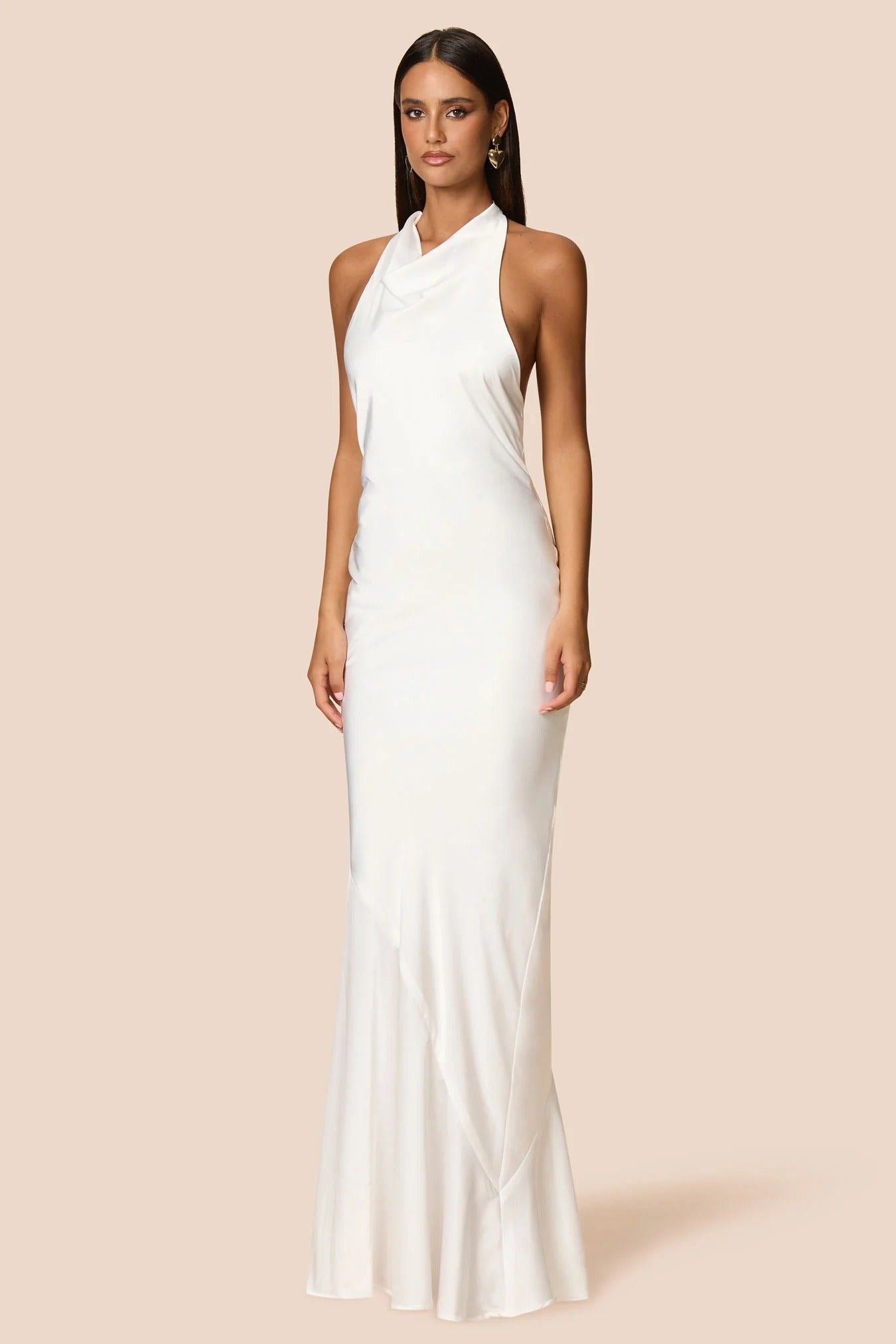 Nookie Penelope Halter Gown -  Ivory