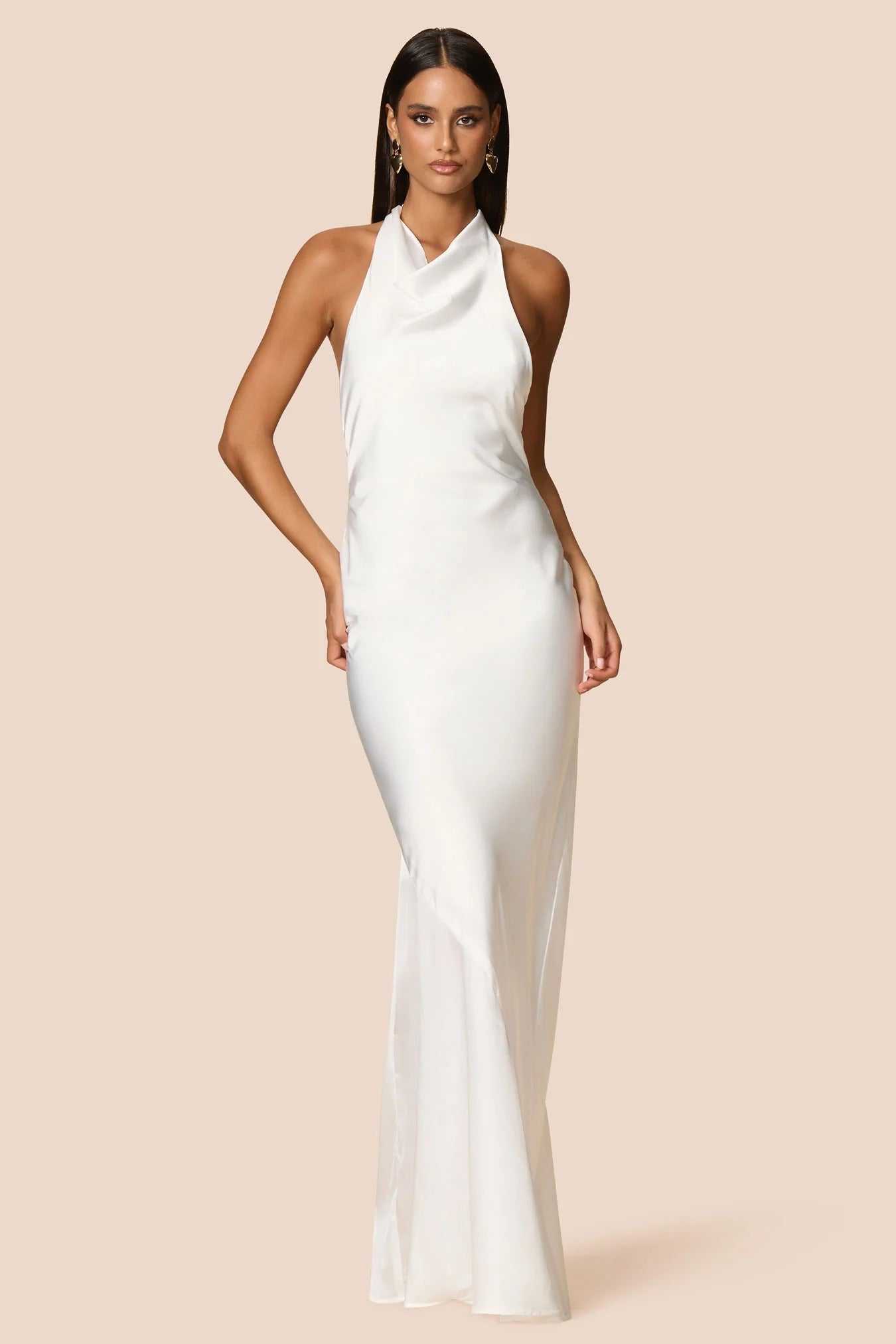 Nookie Penelope Halter Gown -  Ivory
