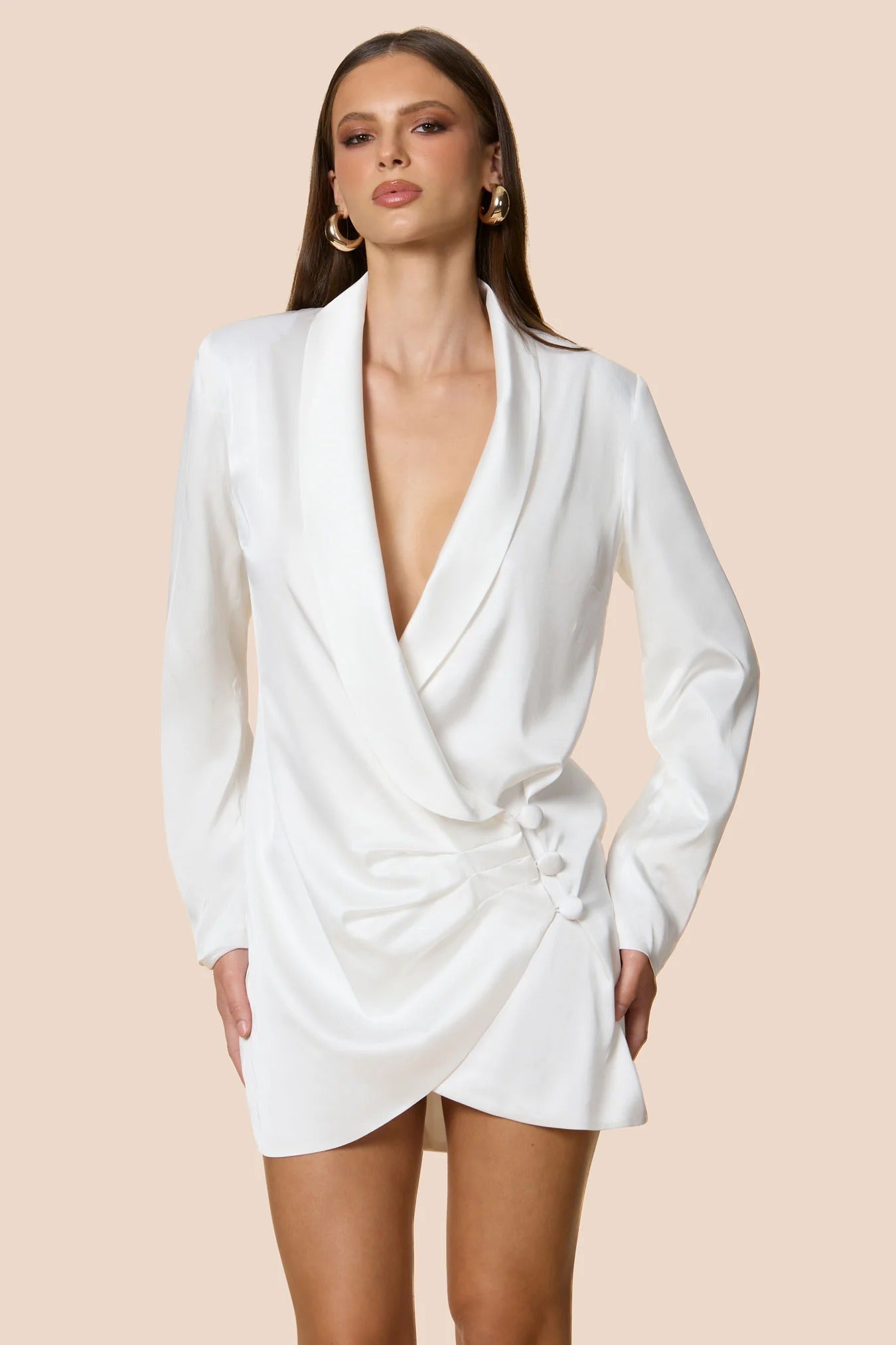 Nookie Penelope Blazer Dress - Ivory