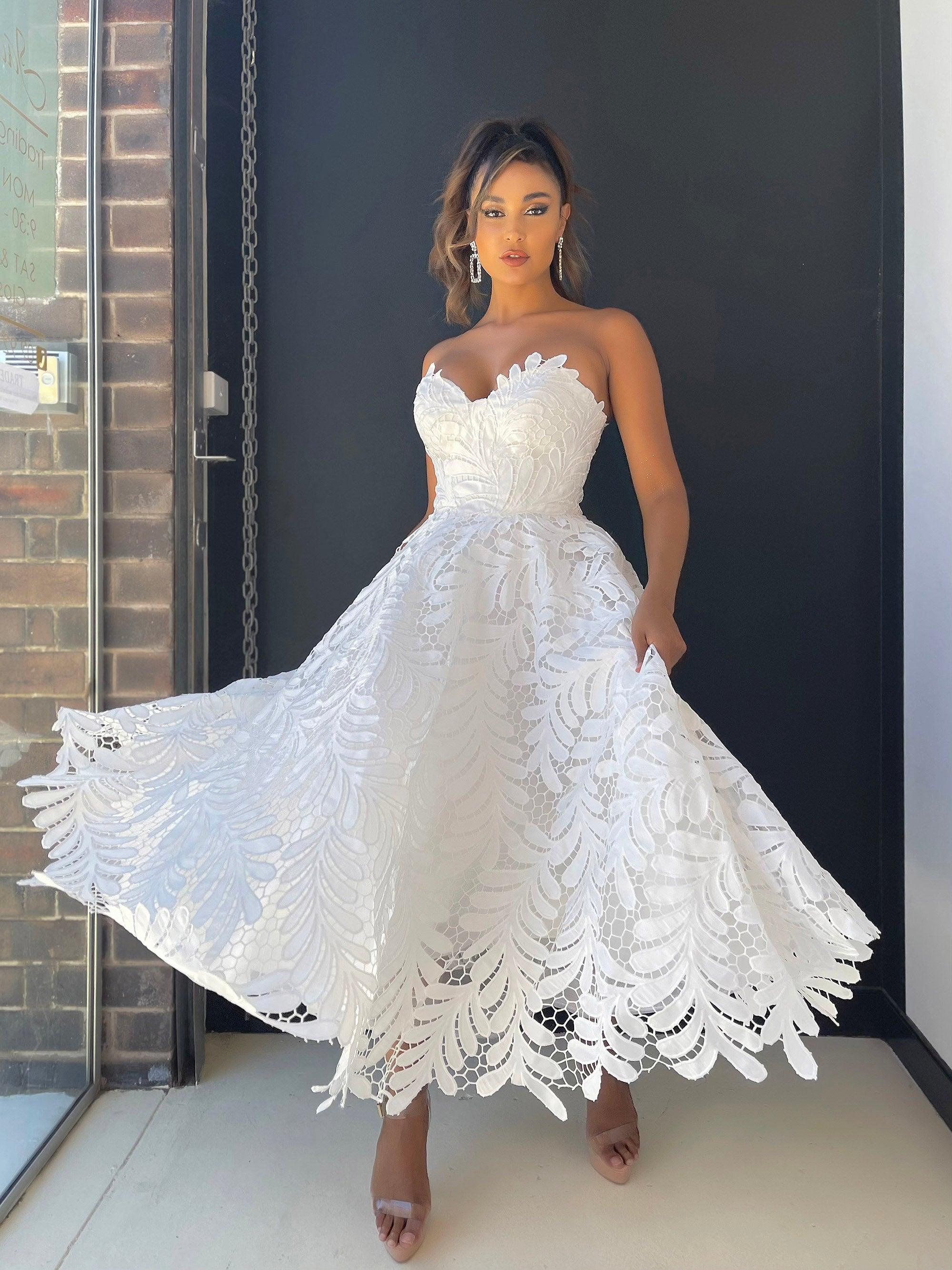 Jadore JX5031 Sandra Dress - White